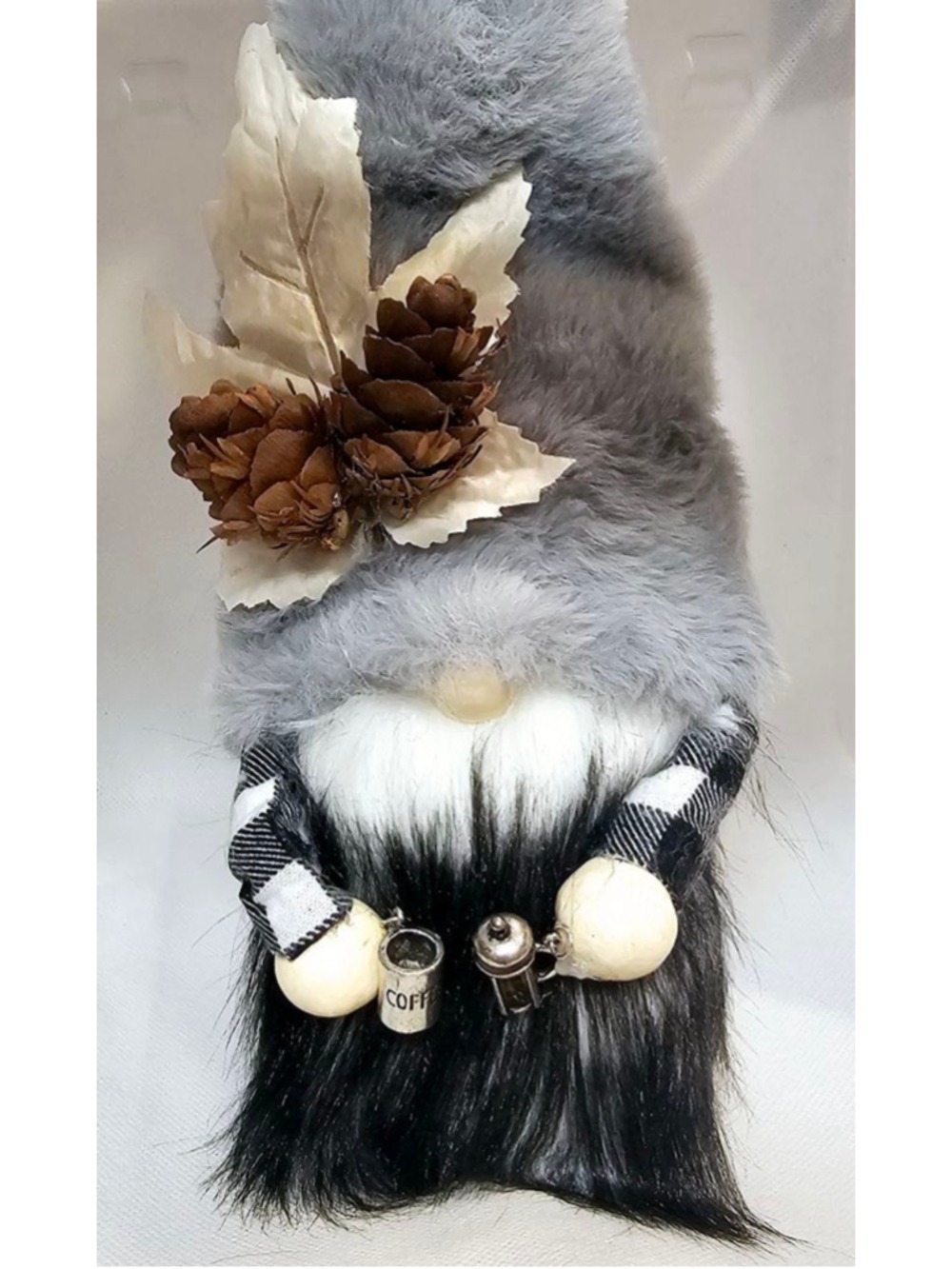 Scented Mountain Gnome Coffee Bar Decor Tiered Tray Decor